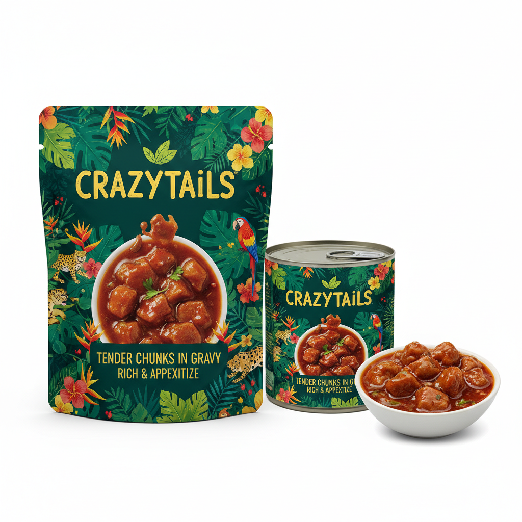 CRAZYTAILS Soft Cat Food – Tender & Irresistible